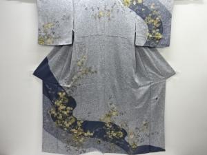作家物　菊・萩模様訪問着（重ね衿付き）